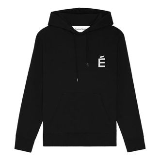 &Eacute;tudes Studio Zwarte Katoenen Regular Hoodie - Dames - Hoodies - Zwart - XL - Katoen - Hoodies & sweatvesten