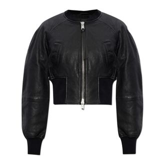 AllSaints Leather Jackets, female, Black, Size: 2XS Suri Leather Jacket