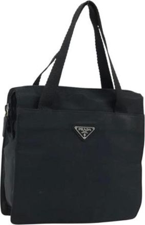 Prada Pre-owned Tote Bags, female, Black, Size: ONE SIZE Pre-owned Vintage Hand Bag