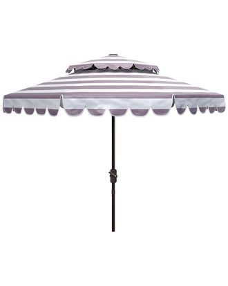 Safavieh Vienna 9Ft Round Double Top Crank Umbrella
