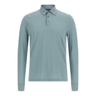 Zanone Ice Cotton Polo Shirt - male - Zanone - Polo Shirts - Blue - 3XL - Tops