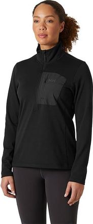 Helly Hansen Versalite 1/2 Zip Fleece Womens Sweater Black : MD, Fleece/Polyester