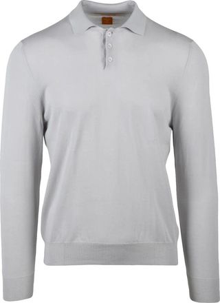 Hindustrie Knit Polo With Classic Collar And Three-Button Placket