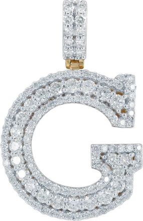 LuvMyJewelry G Initial Diamond Pendant 14K Yellow Gold - 2.37 Carats at Nordstrom