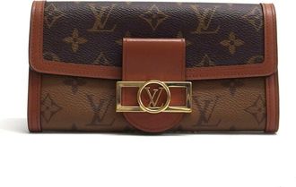 Louis Vuitton Brown Monogram Reverse Canvas Leather Wallet (Bi-Fold) (Pre-Owned)