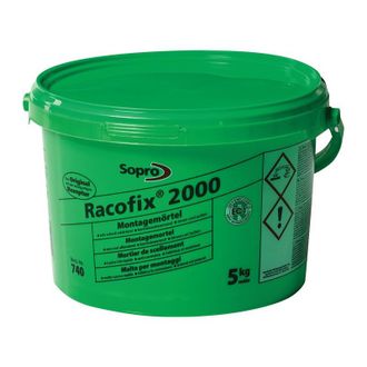 Sopro Mortero De Montaje Racofix 2000 1: 3 (agua / Mortero) Cubo De 5 Kg Sopro