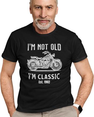 Generic Im Not Old Im Classic Tshirt, Motorcycle Lovers Tee, Dad Grandpa Grandad Gramps Birthday Gift, Custom Year Est. T-Shirt, Fathers Day Tee, 50th 60th 70