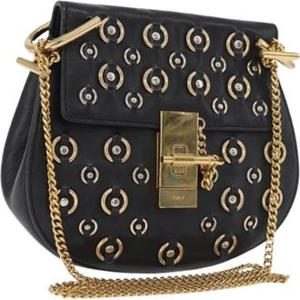 Chlo&eacute; Pre-owned Leren Schoudertas - Dames - Vintage Schoudertas - Zwart - ONE Size - Leer - Vintage