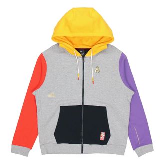 Nike Kyrie CNY Chinese New Year Fleece Lined Basketball Jacket Grey Multi-Color AJ6425-063