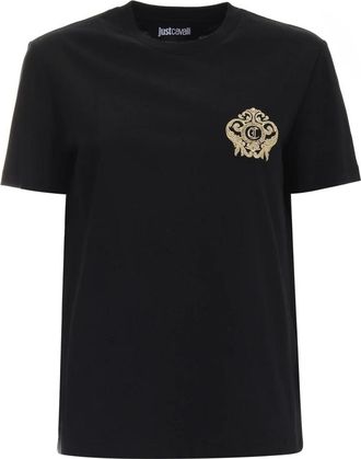 Just Cavalli T-shirts en polos - Dames - T-shirts - Zwart - 2XS - Katoen - Tops