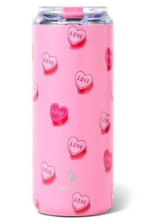 Manna 18-Ounce Candy Heart Tallboy Tumbler in Pink at Nordstrom Rack