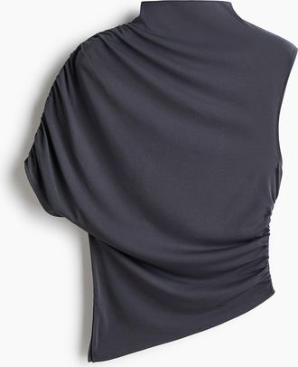 H&M Turtleneck-Shirt mit einem &Auml;rmel - Grau