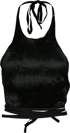Sportmax Black Fluid Acetate Top