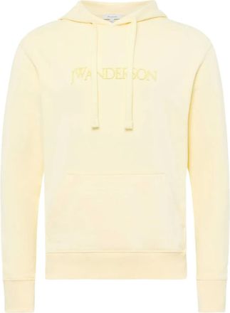 J.W.Anderson Felpa con cappuccio e logo - Giallo