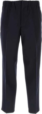 Jil Sander Heren, Broeken, Blauw, Maat: 2XL Wol