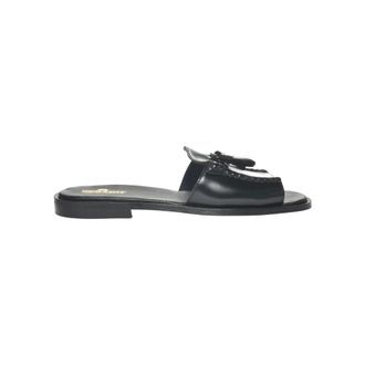 Sebago Sliders, female, Black, Size: 7 1/2 US Black Slide Sandals for Women