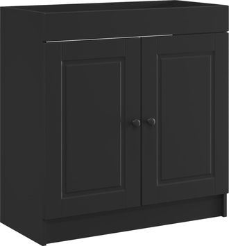 vidaXL Cabinet Debajo Del Fregadero Negro 78,5 X 37,5 X 81 Cm Vidaxl