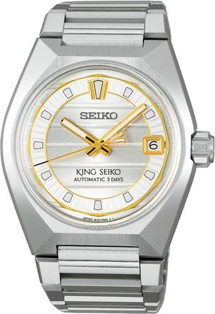 Seiko Sla 087J1 - King Seiko Automatisch horloge 3 wijzers datum - Dames - Horloges - Grijs - ONE Size - Accessoires