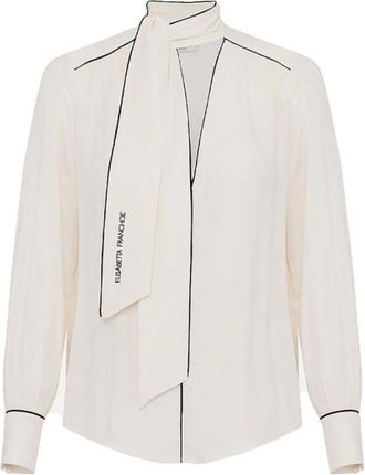 Elisabetta Franchi Mujer, Blusas y Camisas, Blanco, Talla: M