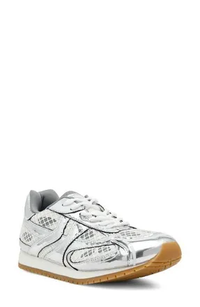 Steve Madden Pager Sneaker in Silver Multi at Nordstrom, Size 6.5