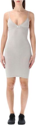 Maison Margiela Slip Dress - Dames - Korte kleedjes - Grijs - S/M - Kleedjes