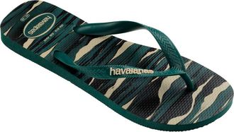 Havaianas Top Camo Flip Flop in Pantanal Green at Nordstrom, Size 13