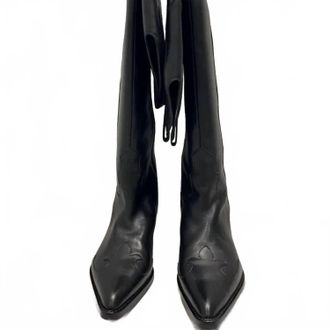 Raye Womens Denisse Pointed Toe Knee High Boot In Black