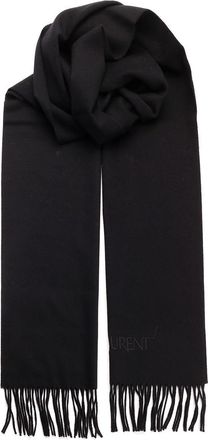Saint Laurent Scarf In Black Cashmere