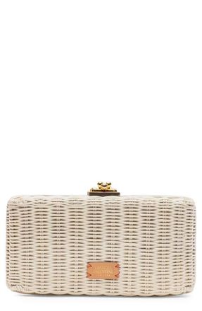 Frances Valentine Pepper Wicker Clutch in Off White at Nordstrom