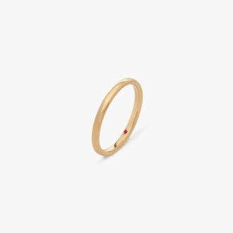 Annoushka 18ct Gold 2mm Wedding Ring