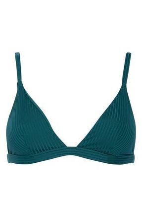 Vitamin A Moss Rib Bikini Top in Emerald at Nordstrom Rack, Size X-Small