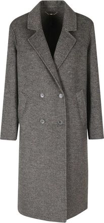 Seventy Double-Breasted Coats - Dames - Mantel - Grijs - L - Jassen