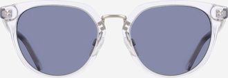 Cole Haan Mens Modern Elevated Round Sunglasses - White