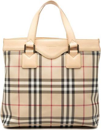 Burberry Pre-owned Burberry House Check Canvas Handbag Ladies CV97R3Q1IINUZO47