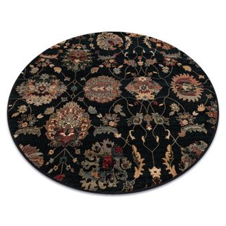 RugsX Alfombra De Lana Superior Circulo Latica Azul Oscuro Blue Circulo 135 Cm