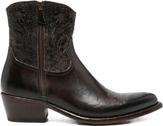 Eraldo Floral-embossed Boots