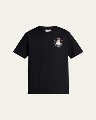 Casablanca Mens Casaway Graphic-Print Cotton Jersey T-Shirt