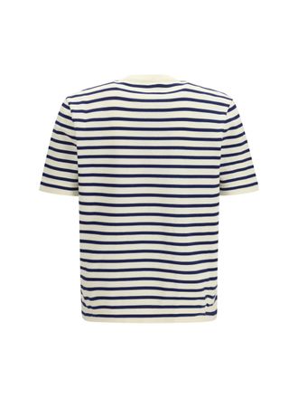 Prada Mens Short-Sleeve Cotton Sweater Naturale