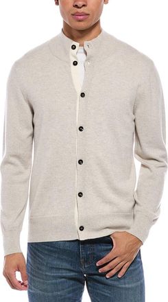 N.Peal N. PEAL 100% Cashmere Mock Neck Cardigan