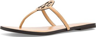 Tory Burch Miller Capri Sandals Womens Sandals Honeycomb Tan : 10.5 M, Leather