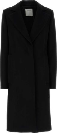 Sportmax Black Wool Coat