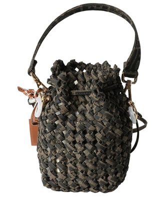 Fendi Fendi Brown Canvas Mini Mon Tresor (Authentic Pre-Loved)
