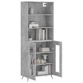 Berkfield Home Highboard Concrete Grey 69.5x34x180 cm Engineered Wood