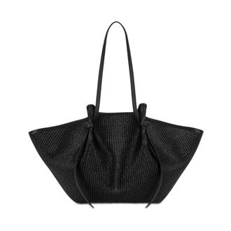 Yuzefi Tassen, Dames, Zwart, ONE Size, Katoen, Mochi Tote