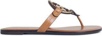 Tory Burch Tory Burch Miller sandalias con Pav&eacute; en Brown Lear