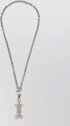 Vivienne Westwood chain necklace dog tag pendant engraving