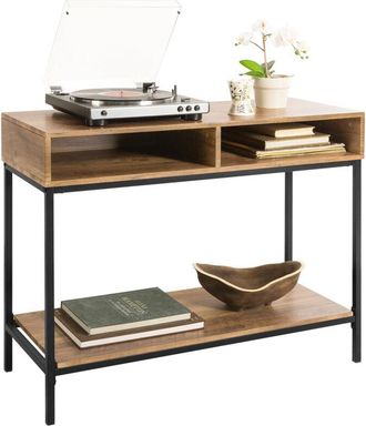 SoBuy Mesa de Entrada Recibidor Mesa de Consola con 2 compartimientos y 1 estante, estilo industrial 100 x 40 x 80 cm FSB41-F Sobuy es