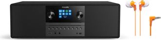 Philips TAM6805-10 Music System with Internet Radio, DAB+, Bluetooth, CD, USB, and Spotify Connect