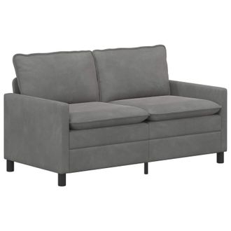 vidaXL Sof&aacute; Gris Oscuro 156 X 81 X 87,5 Cm Terciopelo Vidaxl