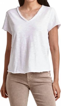 Dear John Denim Vanya Short Sleeve Tee In White